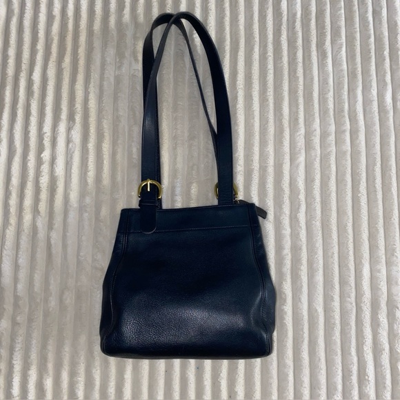 Coach Vintage Navy Leather Tote Bag 4157 - Picture 2 of 14